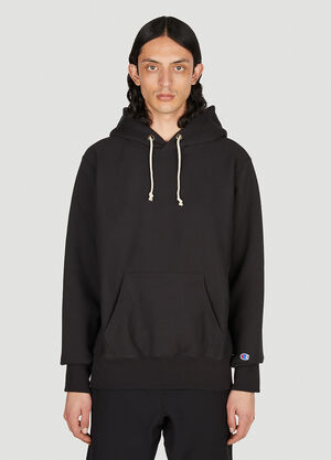 Champion Logo Embroidered Hooded Sweatshirt Black cha0152008