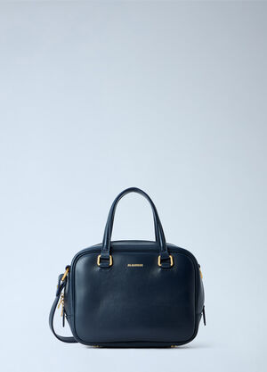Jil Sander Compact Leather Handbag Dark Blue jil0265014