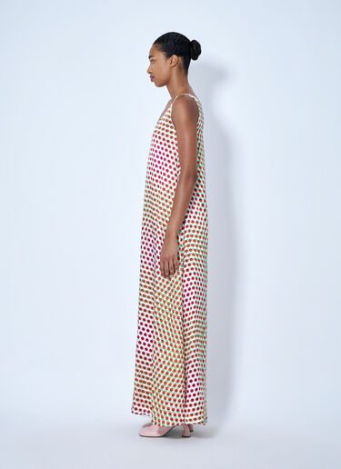 LN-CC® - Dries Van Noten: Draz 波尔卡圆点丝绸长裙 - 米色 Dries Van Noten Draz 波尔卡圆点丝绸长裙 米色 dvn0264030