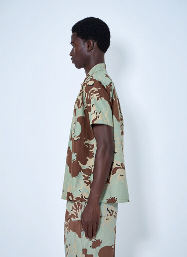 LN-CC® - NOMARHYTHM TEXTILE: Camo Flower Summer Shirt - Beige NOMARHYTHM TEXTILE Camo Flower Summer Shirt Beige nom0164002