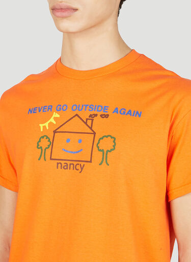 Nancy Never Go Outside Again T-Shirt Orange ncy0151003