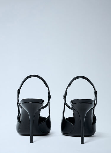 Jeanne 90 Slingback Heels Saint Laurent Jeanne 90 Slingback Heels Black sla0262000