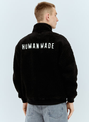 Human Made Boa Fleece Half-Button Jacket Black hmd0155001