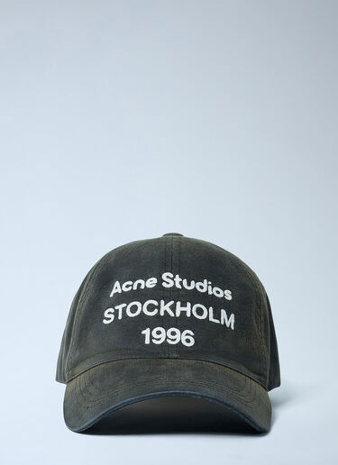 Logo Motif Baseball Cap Acne Studios Logo Motif Baseball Cap Black acn0162028