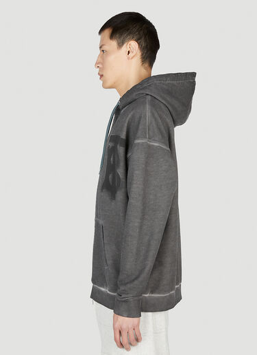 Burberry 로고 패치 후드 스웨트셔츠 그레이 bur0152022