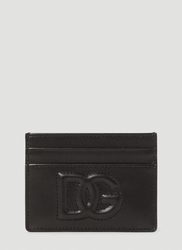 Dolce & Gabbana 로고 엠보싱 카드홀더 블랙 dol0253029