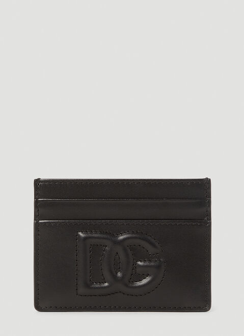 Dolce & Gabbana Logo Embossed Cardholder Black dol0254021