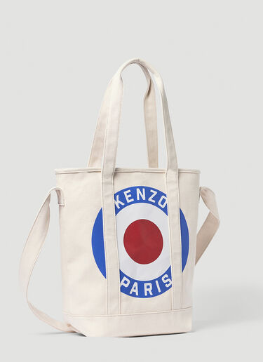 Kenzo Target Tote Bag Cream knz0154027