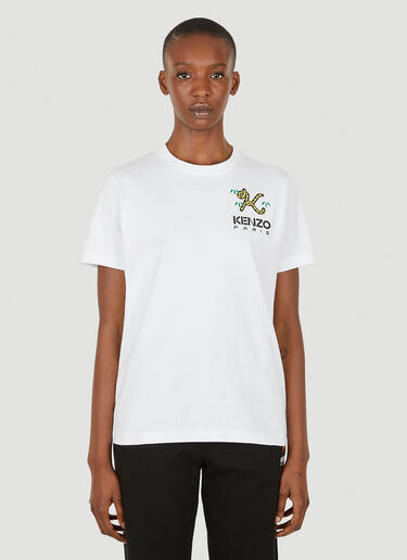 Kenzo Tiger Tail K T-Shirt White knz0250023