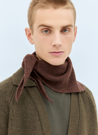 MHL by Margaret Howell Wool Scout Scarf Brown mhl0158014
