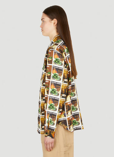 x Denim Tears All Over Print Shirt Sky High Farm Workwear x Denim Tears All Over Print Shirt Brown skh0350023