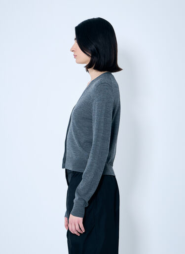 Prada Fine Wool Cardigan Grey pra0260010