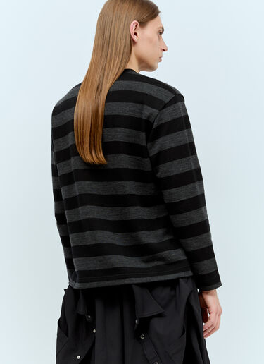Junya Watanabe Striped Long-Sleeve T-Shirt Black jwn0154008