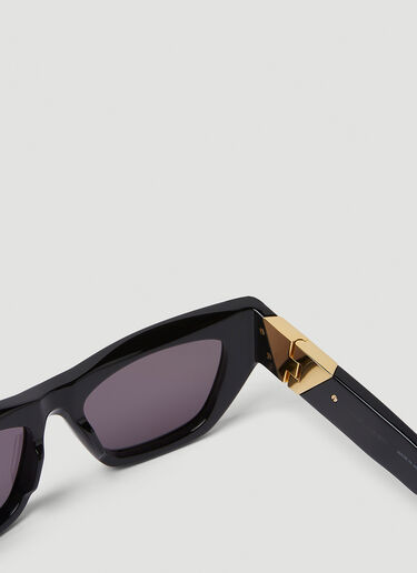 Bottega Veneta Geometric Cat Eye Sunglasses Black bov0249134