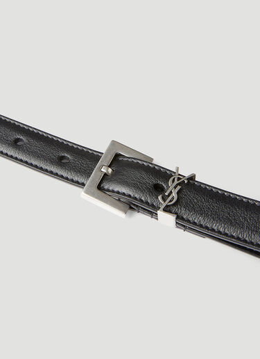 Saint Laurent YSL Logo Belt Black sla0245112