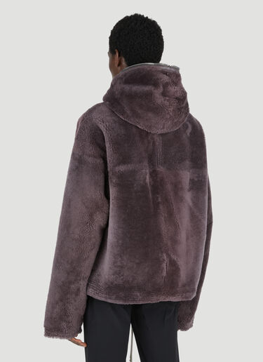 Rick Owens 시어링 윈드브레이커 재킷 브라운 ric0153003