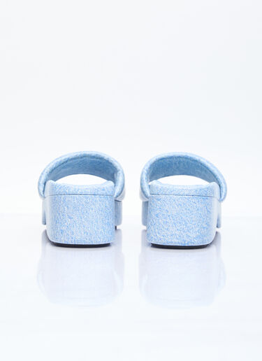 Alexander Wang Trompe L'oeil Denim Float Slides Blue awg0255045