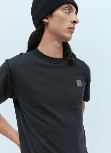 Stone Island Logo Patch T-Shirt Black sto0154074