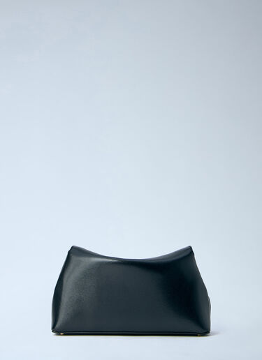 TOTEME T-Lock Leather Clutch Black tot0256037