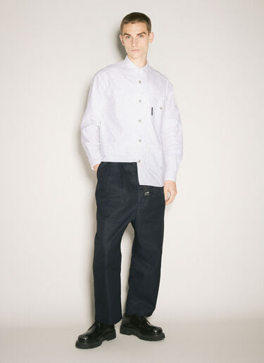 Comme des Garçons Homme 면 혼방 벨티드 팬츠  네이비 cdh0158011