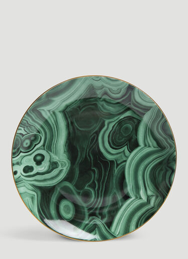 Set-of-Four Malachite Dessert Plates L'Objet Set-of-Four Malachite Dessert Plates Green wps0639519