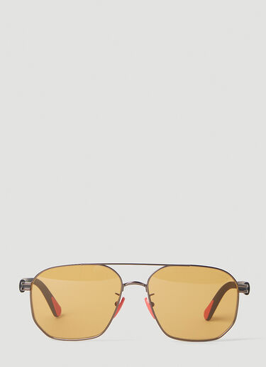 Moncler Flaperon Navigator Sunglasses Yellow mon0351003
