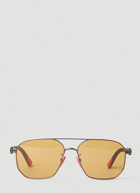 Moncler Flaperon Navigator Sunglasses Orange mon0152057