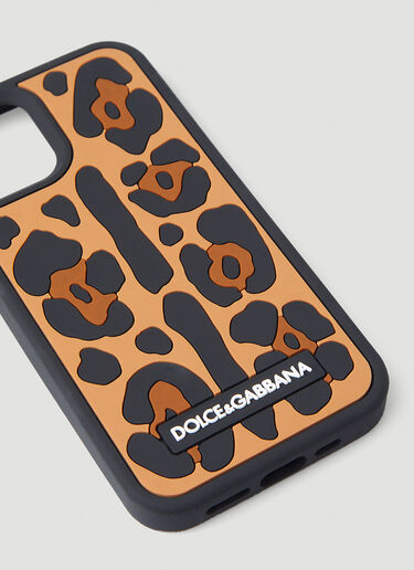 Dolce & Gabbana Leopard iPhone 12 Pro Case Brown dol0245044