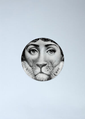Fornasetti Tema e Varazione N.352 Leo Wall Plate White wps0691891