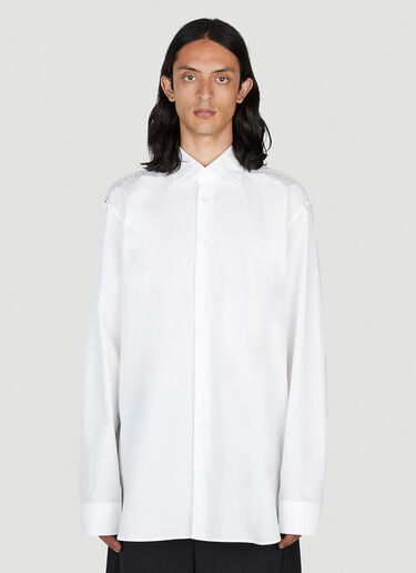 Raf Simons Mesh Yoke Shirt White raf0152003