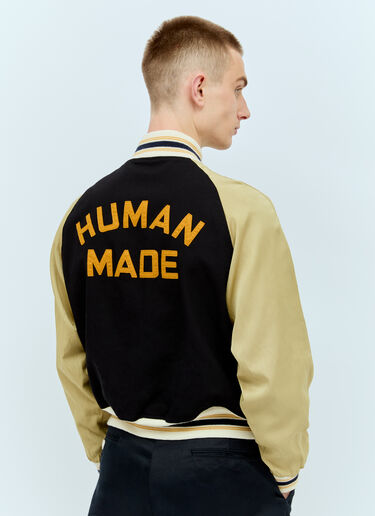 Human Made 徽标贴饰棒球夹克 黑色 hmd0156002