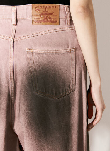 Y/Project Draped Cuff Jeans Pink ypr0255022