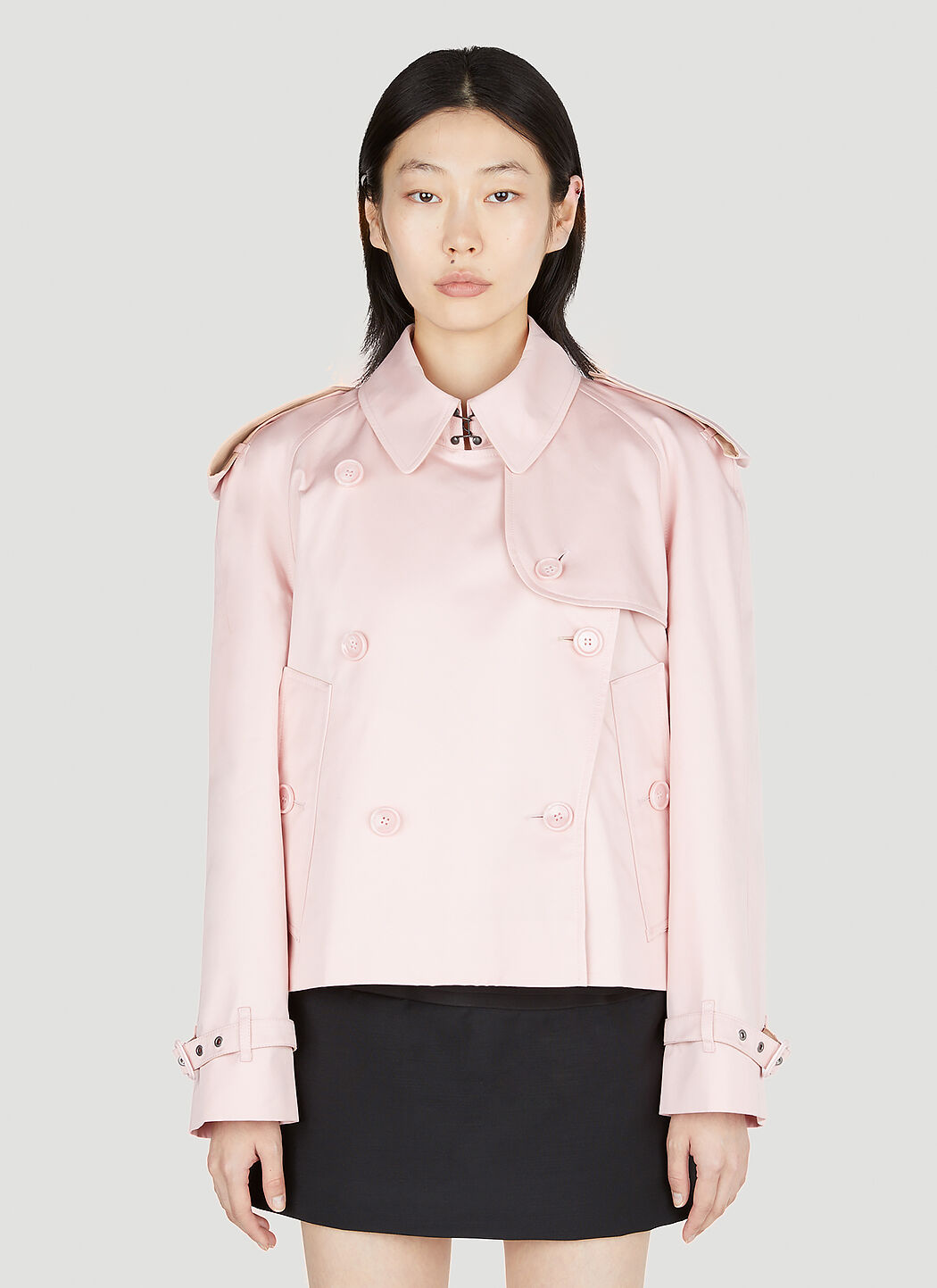Burberry cropped trench top