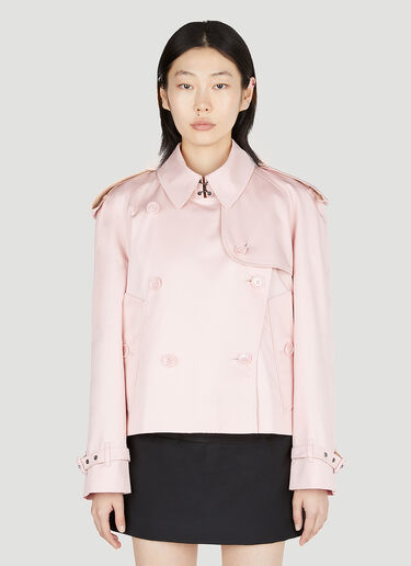 Burberry Cropped Trench Jacket Pink bur0252012