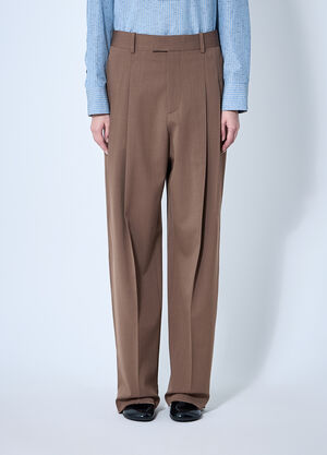 Bottega Veneta Tailored Wool Pants Brown bov0260003