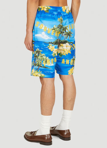 Gucci Souvenir Swim Shorts Blue guc0150110