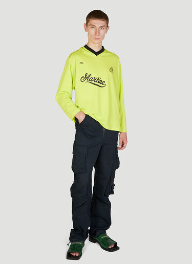 Martine Rose Long Sleeve Football Top Yellow mtr0152004