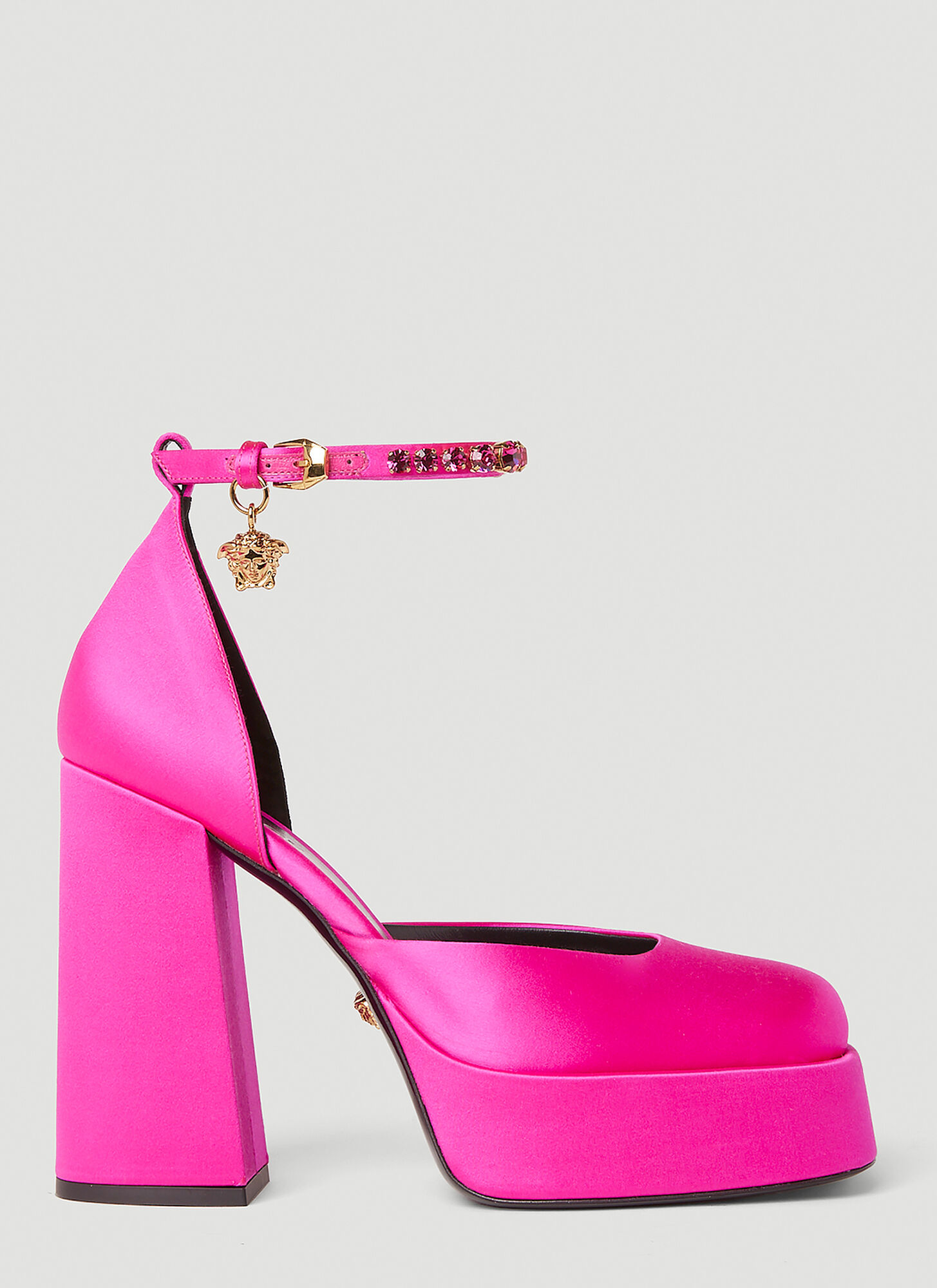 Versace Medusa Aevitas Platforms In Pink