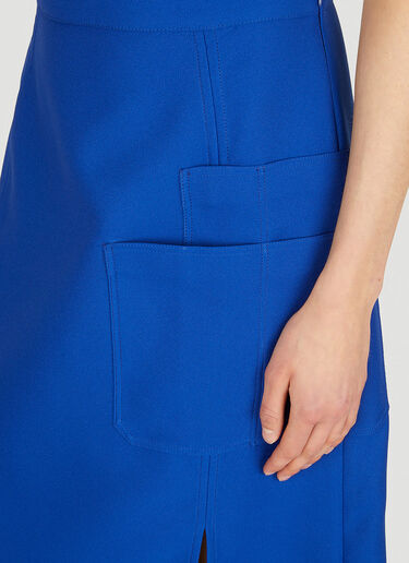 Plan C Patch Pocket Skirt Blue plc0250010