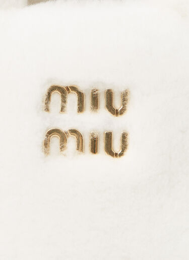 Miu Miu フラッフィー ハンドバッグ ホワイト miu0252040