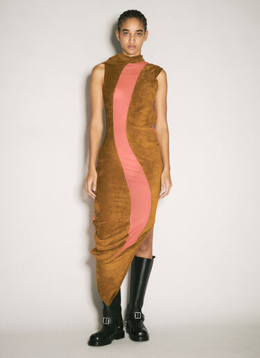 Kiko Kostadinov Pendle Dress Brown kko0258005