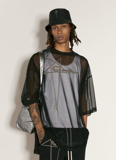 Rick Owens x Champion Gilligan Bucket Hat Black roc0157010