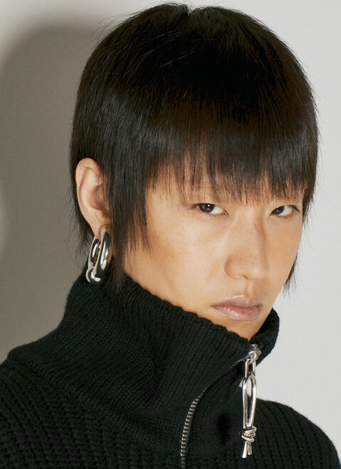 Balenciaga Mega Earrings Silver bal0252104
