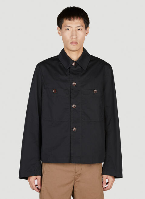 Lemaire Military Overshirt Brown lem0154006