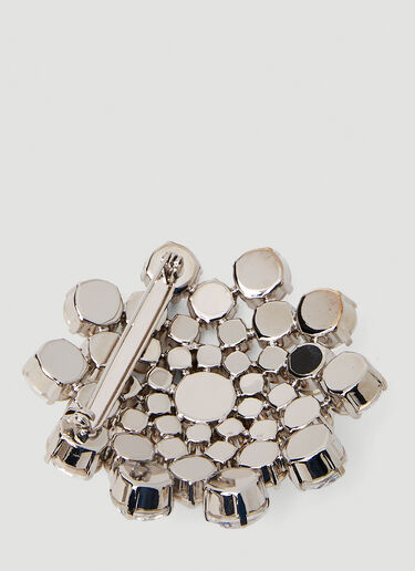 Rabanne Jewelled Brooch Silver pac0251027