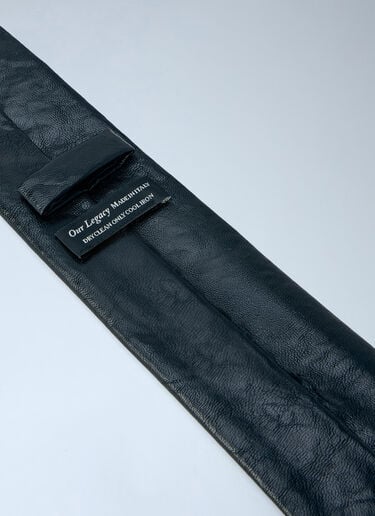 LN-CC® - Our Legacy: Faux Leather Tie - Black Our Legacy Faux Leather Tie Black our0158018