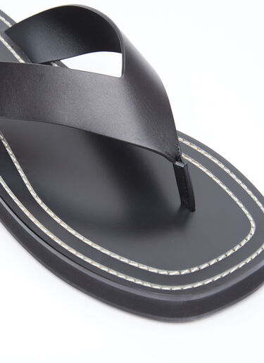 Ginza Leather Sandals The Row Ginza Leather Sandals Black row0253057