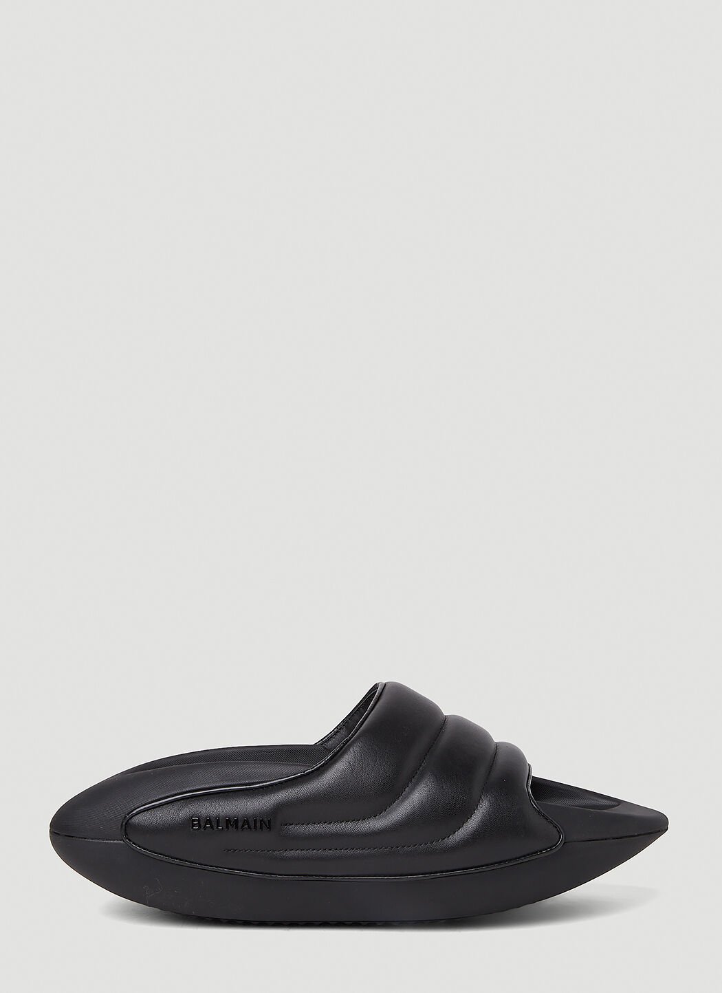 Versace B-It 绗缝拖鞋 Black ver0153026