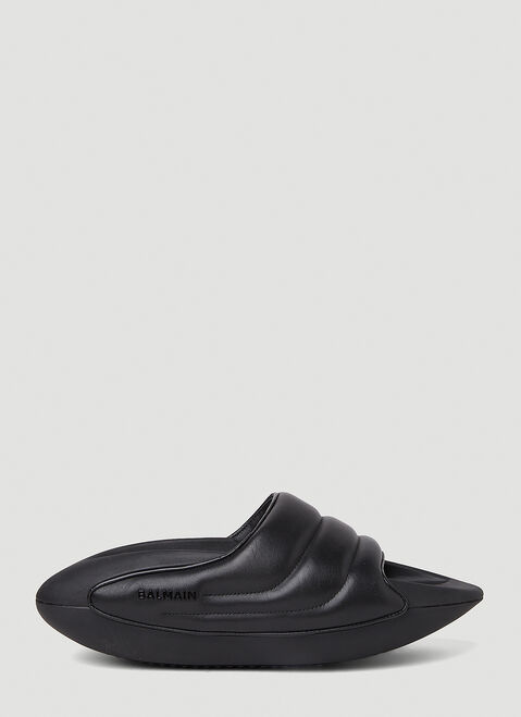Versace B-It Quilted Slides Black ver0153026