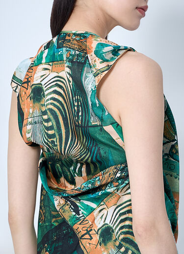 Kiko Kostadinov Markarian Blouse Orange kko0260005
